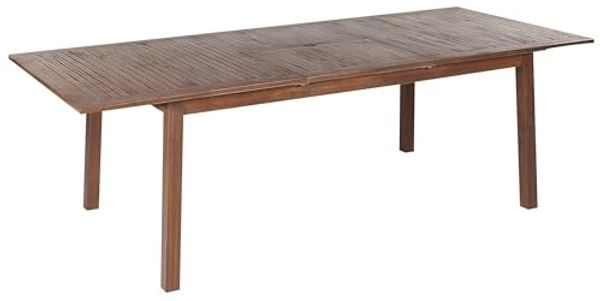 Gartentisch Holz Dunkler Holzfarbton CESANA