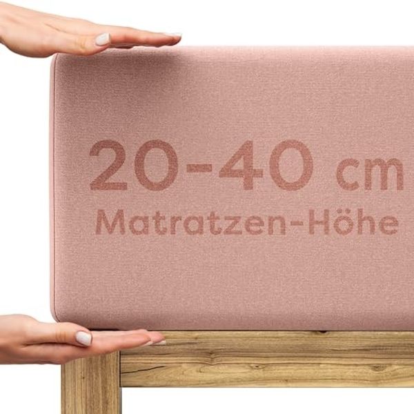 Wolkenfeld Spannbettlaken Boxspringbett Bettlaken - Spannbetttuch für Matratzen bis 40cm, Jersey, Gummizug: rundum, (1 Stück), Elastisch & Rutschfest: 90x200, 140x200, 160x200, 180x200 & Übergrößen