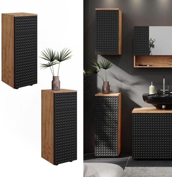 Vicco 'Irma' Midischrank, Holz, Anthrazit Gepunktet, 81 x 30 x 30 cm Bild 4