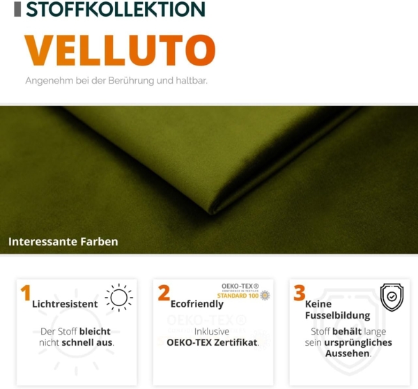 mirjan24 Polsterbett mit Bettkasten Cizron, Doppelbett , orange, 180x200 cm Bild 9