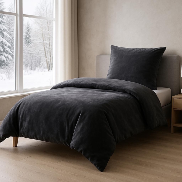 Malika Bettwäsche 135x200 + 80x80 cm Cashmere Touch Bettwäsche, atmungsaktiv, Mikrofaser, 2 teilig, Für Allergiker geeignet, pflegeleicht, angenehm weicher Stoff