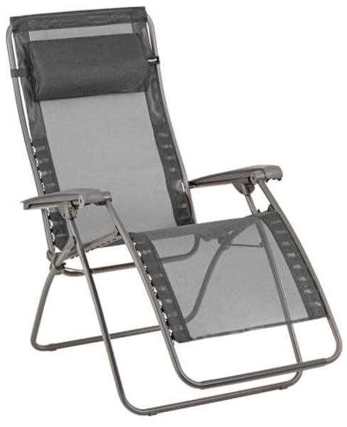 Lafuma RSXA Clip Black Titane Relaxliege Batyline® Iso Sonnenliege LFM2055.8551