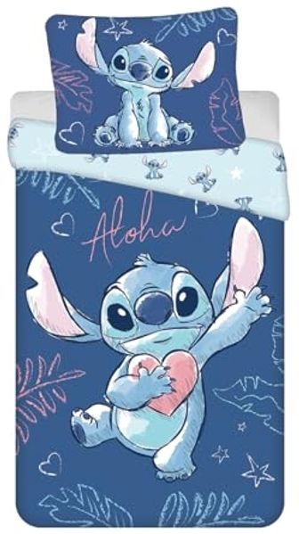 Disney Lilo & Stitch Bettwäsche Aloha Design 140x200 cm 70x90 cm Baumwolle