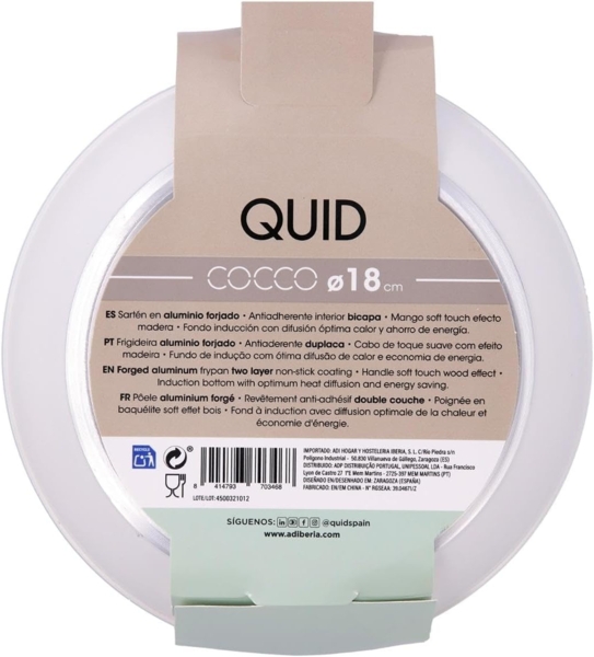 Antihaftbeschichtete Pfanne Quid Cocco Geschmiedetes Aluminium 18 cm Default Title Bild 7