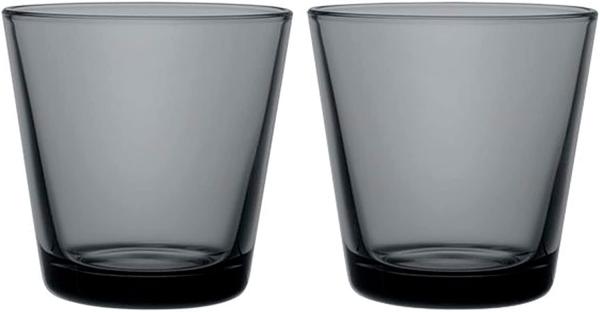 Iittala Kartio Glas - 21cl - Dunkelgrau - 2 Stück 1026780