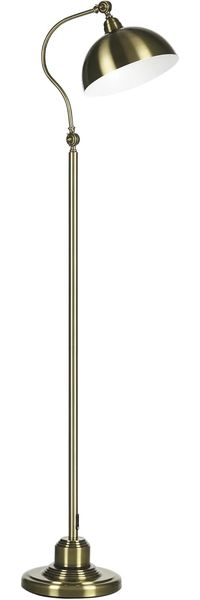 HOMCOM Stehlampe Stehleuchte mit verstellbarem Lampenschirm, 40 W, Metall 42 x 25,5 x 152 cm