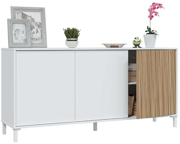 Calicosy Buffet 3 Türen L154 cm - Ethna - Weiß