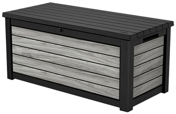 Keter Gartenbox "NORTHWOOD" 623L 157x72x69cm Deckel bis 270kg belastbar, abschließbar