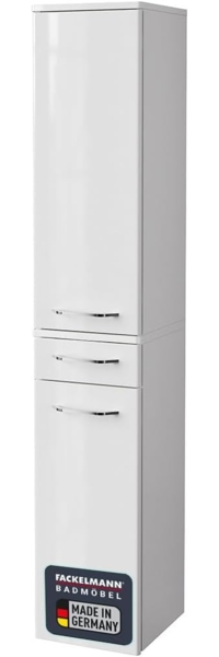 Fackelmann MILANO Hochschrank 30 cm, Weiß