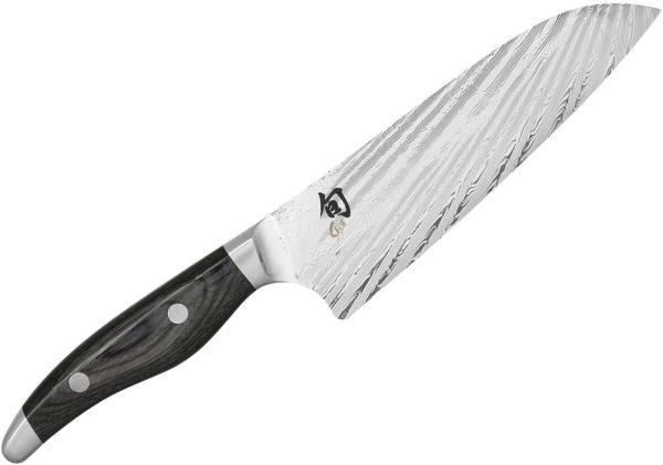 Kai Messer Shun Nagare Santoku, Kochmesser, Messer, Küchenmesser, Santokumesser, 18 cm, Damaszener Stahl, NDC-0702