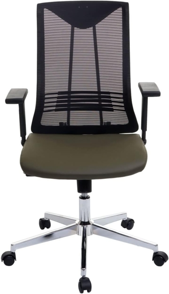Bürostuhl HWC-J53, Drehstuhl Schreibtischstuhl, ergonomisch Kunstleder ~ olivgrün Bild 7