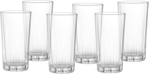 Ritzenhoff & Breker Longdrinkglas Macau 6er Set, Becher, Glas, Klar, 385 ml, 813173