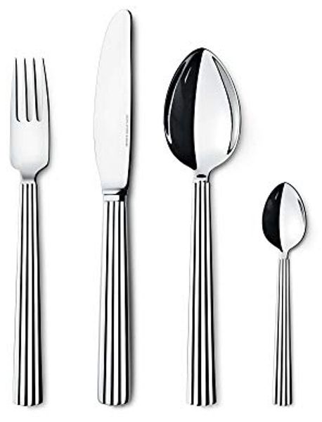 Georg Jensen Besteck-Set Besteck-Set 16-tlg. Bernadotte Edelstahl glänzend, 18/8 Edelstahl