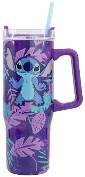 Disney Stitch Rambler Mug – Edelstahl Thermotasse 940 ml mit Drehverschluss