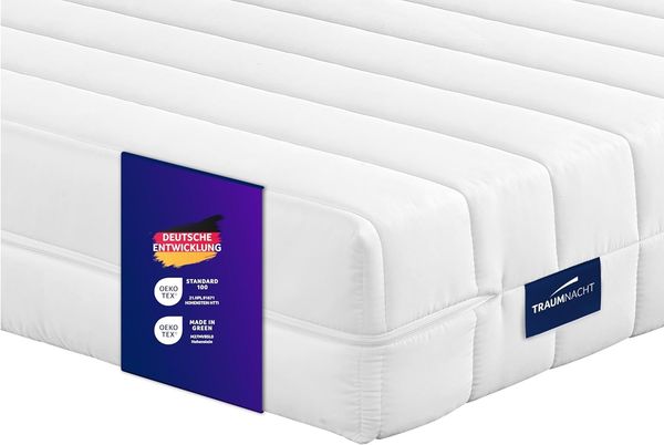 Traumnacht Easy Comfort 2 in 1 Duo - orthopädische 7- Zonen Komfortschaummatratze, Härtegrad 3 und 4, Öko-Tex Zertifiziert 100x200 cm, Höhe 11 cm, produziert nach deutschem Qualitätsstandard