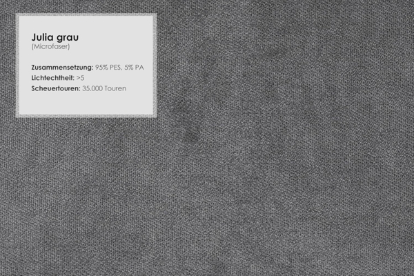 CAVADORE 3er-Sofa Blue, 3-Sitzer Couch im modernen Design mit motorischer TV-Funktion inkl. klapptisch, USB-Anschluss, Kopfteilverstellung, mattschwarzen Metallfüßen, Mikrofaser, Mittelgrau Bild 10