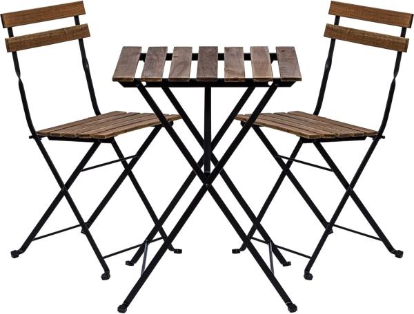 STILISTA® Bistro-Set 3-teilig, FSC®-zertifiziertes Akazienholz