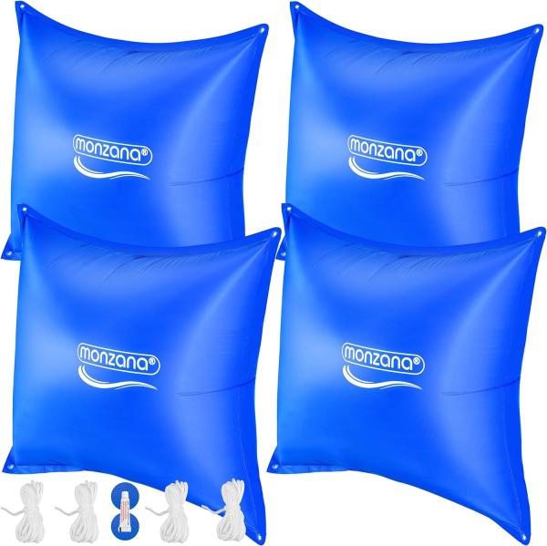 monzana Pool Poolkissen (5-tlg), 4x Poolkissen Winter XL Chlorbeständig Seil PVC Verstärktes Material