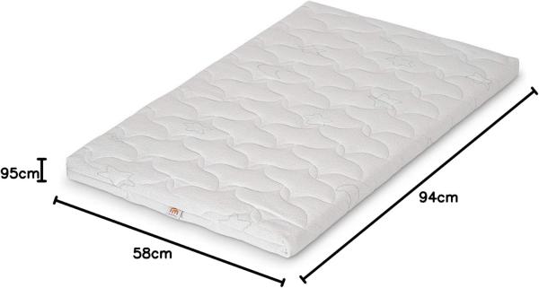 FabiMax 4490 'BOXSPRING' Beistellbett weiß, inkl. Matratze 'COMFORT' und Nestchen 'Sterne' weiß auf grau Bild 5