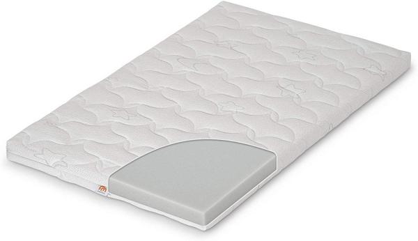 FabiMax 4490 'BOXSPRING' Beistellbett weiß, inkl. Matratze 'COMFORT' und Nestchen 'Sterne' weiß auf grau Bild 3