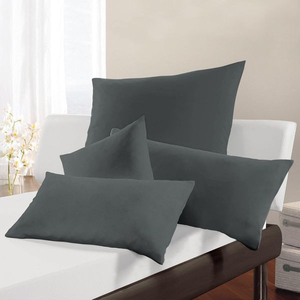 Formesse Bella Donna Jersey Kissenbezug|ca. 40x60 cm| anthrazit