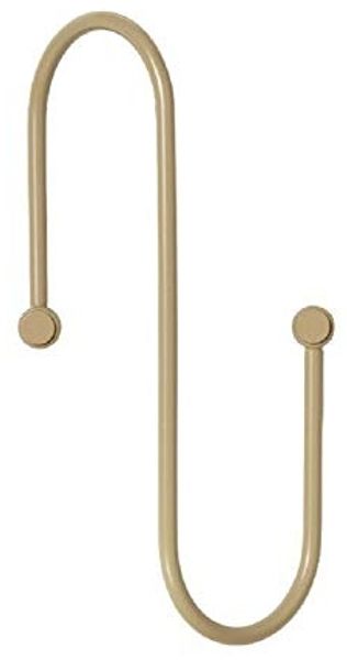 Blomus CURL Garderobenleiste, Hakenleiste, Garderobe, Stahl pulverbeschichtet, Nomad, 14 cm, 65916