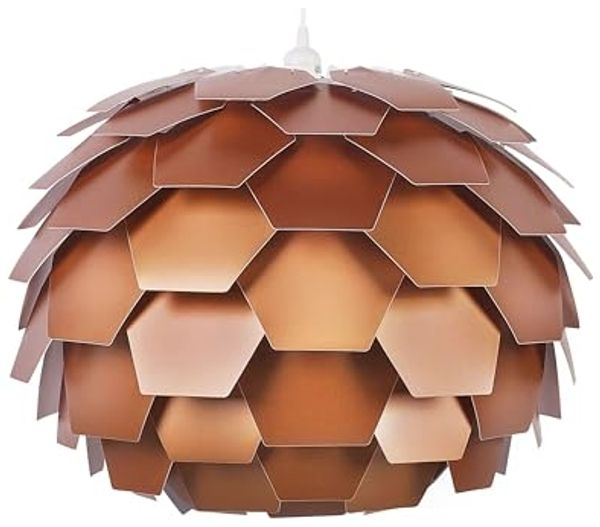 'Segre' Hängeleuchte Kupfer Blumenform Zapfen großer Schirm Kinderzimmer Beleuchtung Modernes Design
