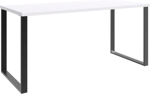 Schreibtisch >HOME DESK< in weiß - 159x75x70cm (BxHxT)