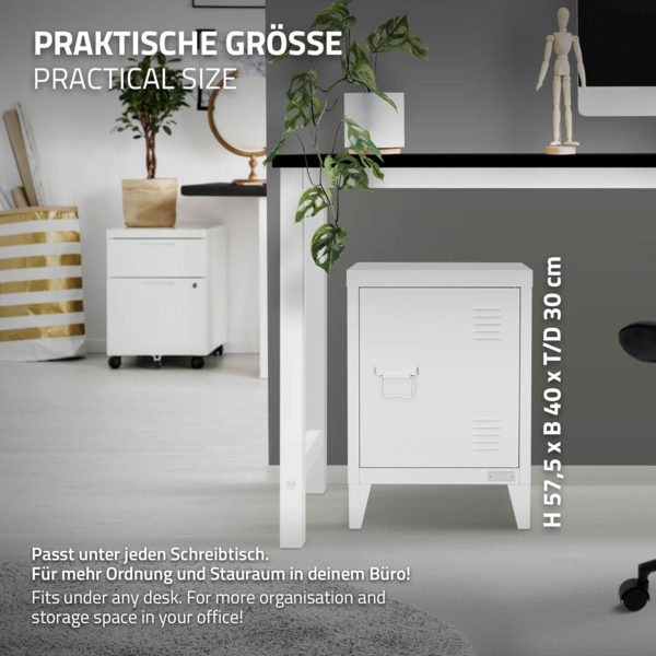ML-DESIGN Aktenschrank Metallschrank mit Schubladen freistehender Aufbewahrungsschrank (1-St) Büroschrank 40x30x57,5 cm Stahlschrank Mehrzweckschrank Lagerschrank Bild 5