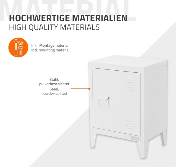 ML-DESIGN Aktenschrank Metallschrank mit Schubladen freistehender Aufbewahrungsschrank (1-St) Büroschrank 40x30x57,5 cm Stahlschrank Mehrzweckschrank Lagerschrank Bild 7