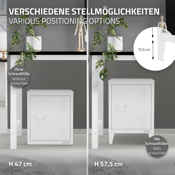 ML-DESIGN Aktenschrank Metallschrank mit Schubladen freistehender Aufbewahrungsschrank (1-St) Büroschrank 40x30x57,5 cm Stahlschrank Mehrzweckschrank Lagerschrank Bild 6