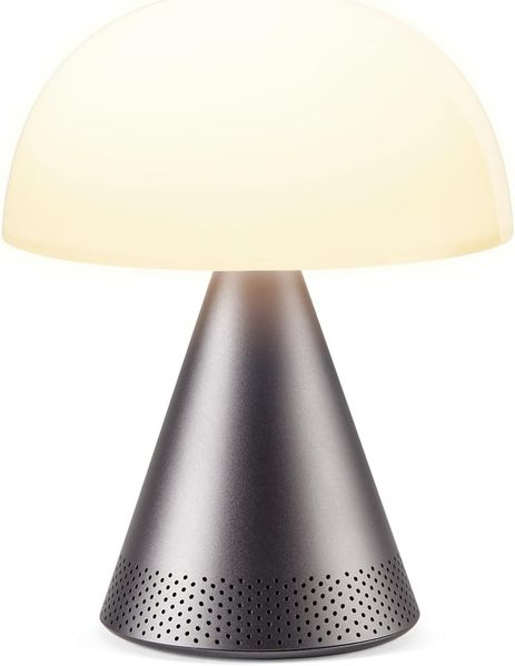LEXON LH76MX Grau Metallisch Acrylnitril-Butadien-Styrol (ABS) Aluminium Glas Schlafzimmer Kinderzimmer Flur Tisch/Bank Büro LED Warmweiß Akku USB