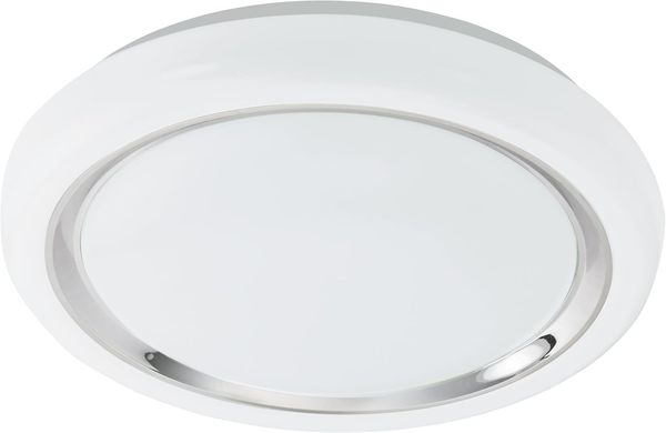 Eglo 96023 Wandleuchte Deckenleuchte Capasso in weiß, chrom 18W H:6,5cm Ø34cm