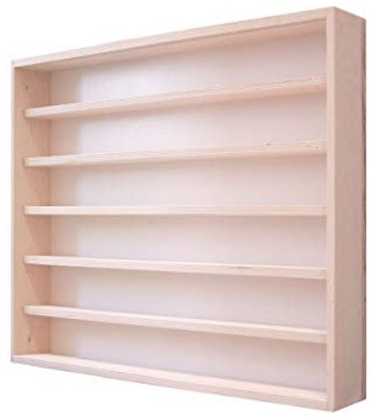 V-50.6 Wandregal-Set Hängevitrine mit Plexiglas-Regal 50 cm 6 Fächer