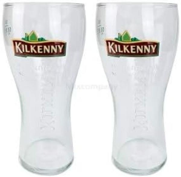 Kilkenny Bier Bierglas Glas GläserSet - 2x Biergläser 0,5l geeicht