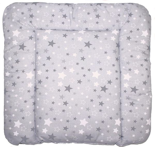 Baby Auflage Wickelauflage - Star Dunkel - 70x50 cm 70x70 cm 70x85 cm Wickeltischauflage (70x70 cm)
