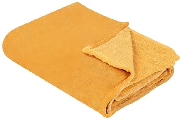 Beliani 'Bayburt' Decke, Polyester orange, 150x200 cm
