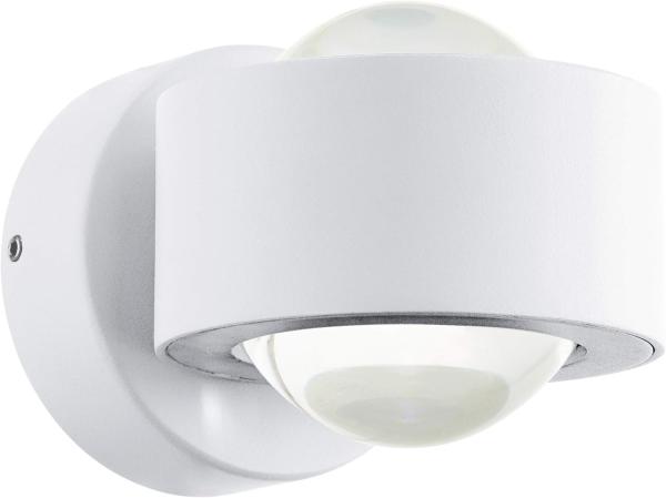 Eglo 98747 LED Outdoor Wandleuchte TREVIOLO Up & Downlight weiß klar L:9cm H:8,5cm T:12cm IP44