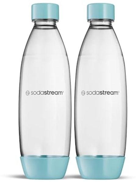 SodaStream 2 spülmaschinenfeste Flaschen hellblau