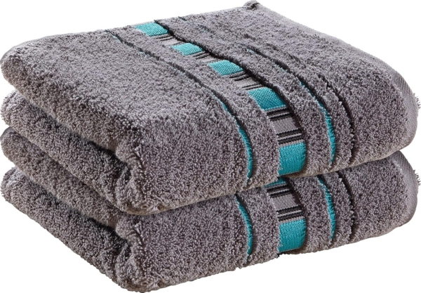 Erwin Müller Handtuch Handtuch "Achern" 2er-Pack, Frottier (2-St), Walk-Frottier Uni