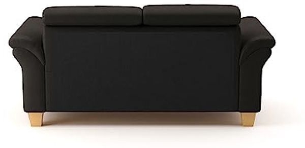 CAVADORE 2-Sitzer-Sofa Ammerland in Echtleder / Landhaus-Sofa mit Federkern + Kopfteilverstellung / 156 x 84 x 93 / Leder Dunkelbraun Bild 6