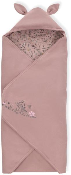 Babydecke Baby Einschlagdecke, Snuggle N Dream Bambi Rose, Hauck, mit Kapuze