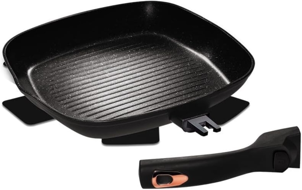 Berlinger Haus Granit-Bratpfanne, 28 cm, abnehmbarer Griff, Black Rose