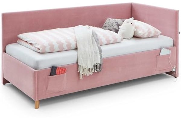 meise.möbel Kinderbett COOL II, Polsterbett wahlweise mit Bettkasten, Jugendbett inkl. USB Anschlüsse