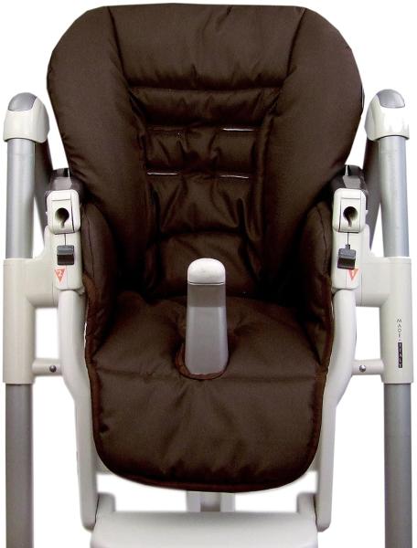 BAMBINIWELT Ersatzbezug Sitzkissen Bezug kompatibel mit Peg Perego Prima Pappa-Diner (braun)
