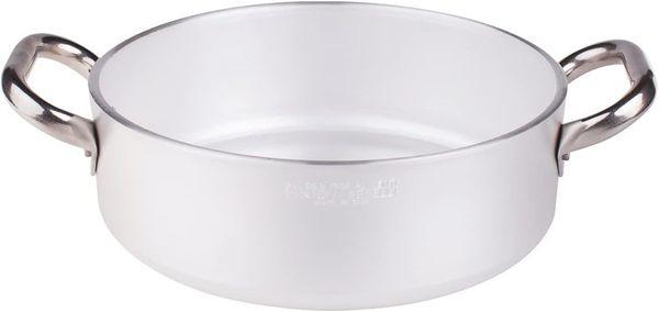 Töpfe Agnelli Casserole Zylindrische, Nieder, Radiant, Aluminium, Dicke 5 mm, mit 2 Griffen aus Stahl
