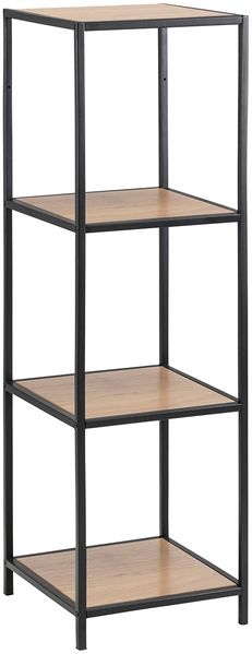 Hängeregal >Carney< in Wildeiche aus Metall - 37x108x24cm (BxHxT)
