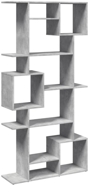 vidaXL Bücherregal Betongrau 92x29x188 cm Holzwerkstoff 3310319