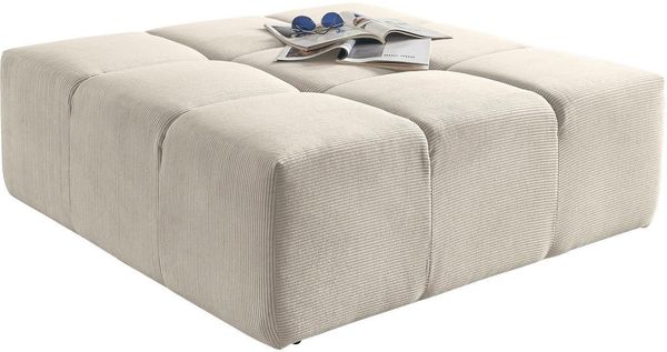 Home affaire Polsterhocker Ancona, passend zur "Ancona"-Polsterserie, auch in Cord + Easy Care