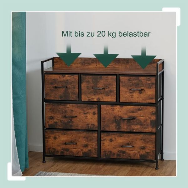Kommode mit 7 Schubladen Bild 5